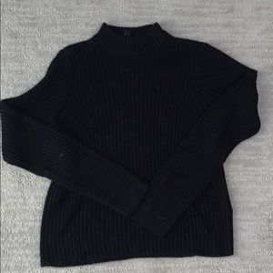 Black knitted sweater